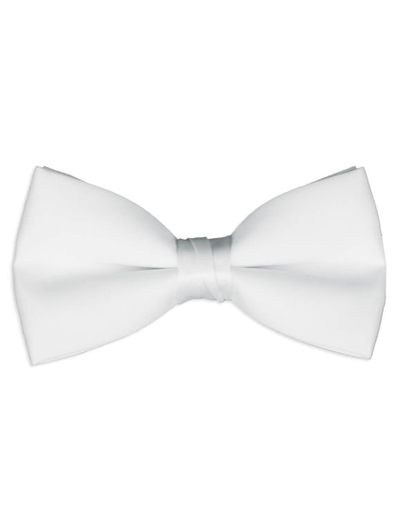 Men's Bow Tie Solid Color Wedding Ties Adjustable Pre-Tied Formal Tuxedo Bowties