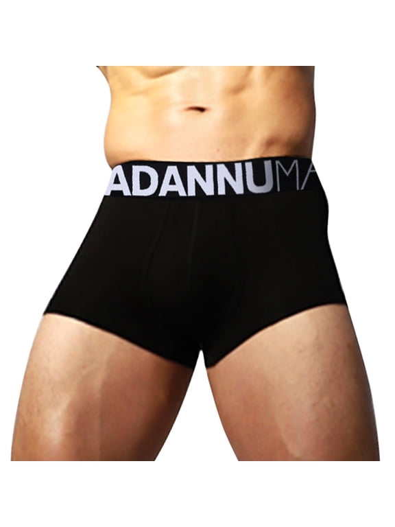 Men's Boxer Briefs 2un Power Mens Spanks Underwear Brief for Men No Sweat Underwear Men Boyfriend Bikini Men's Brief Thong Shorts Pack Craft Greatness Sports Briefs Casual Sexy Fine Velvet Black M