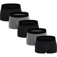 thumbnail image 1 of Men's Boxer Briefs 5 Pack No Ride-up Breathable Comfortable Sport Underwear, 1 of 5