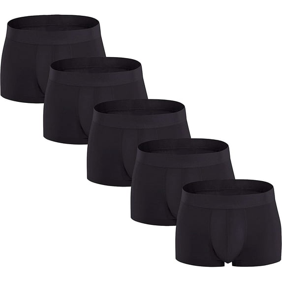 Men's Boxer Briefs 5 Pack No Ride-up Breathable Comfortable Sport Underwear