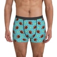 thumbnail image 1 of Men's Boxer Briefs, American football rugby star blue Soft Comfy Mens Underwear Boxer Briefs Breathable With Widen Waist, 1 of 7