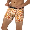 thumbnail image 1 of Men's Boxer Briefs, Autumn Red and Orange Maple Leaves Soft and Breathable Mens Underwear Boxer Briefs With Widen Waist, 1 of 5