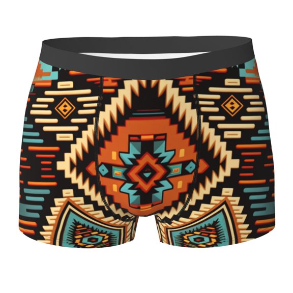 Men's Boxer Briefs Breathable Sports Underwear Shorts , Aztec Baja Western Native Southwest