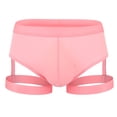 thumbnail image 1 of Men's Boxer Briefs Bulk Underwear Men Underpants Briefs Underwear Mens Men Brief No Ride up Spandex beneath Athletic Molasses with inside Them Wading Light Pink M, 1 of 3