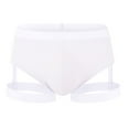 thumbnail image 1 of Men's Boxer Briefs Bulk Underwear Men Underpants Briefs Underwear Mens Men Brief No Ride up Spandex beneath Athletic Molasses with inside Them Wading White 2XL, 1 of 3
