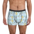 thumbnail image 1 of Men's Boxer Briefs, Cartoon Cat Soft Comfy Mens Underwear Boxer Briefs Breathable With Widen Waist, 1 of 7