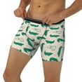 thumbnail image 1 of Men's Boxer Briefs, Cartoon Crocodile Soft and Breathable Mens Underwear Boxer Briefs With Widen Waist, 1 of 5