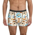 thumbnail image 1 of Men's Boxer Briefs, Cartoon Cute Hamster Nut Peanut Soft Comfy Mens Underwear Boxer Briefs Breathable With Widen Waist, 1 of 7