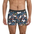 thumbnail image 1 of Men's Boxer Briefs, Cartoon Cute Horse Flower Plant_A Soft Comfy Mens Underwear Boxer Briefs Breathable With Widen Waist, 1 of 7