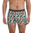 thumbnail image 1 of Men's Boxer Briefs, Circular Pattern Camouflage Soft Comfy Mens Underwear Boxer Briefs Breathable With Widen Waist, 1 of 7