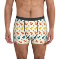 thumbnail image 1 of Men's Boxer Briefs, Classic Colorful Cute Squirrel Soft Comfy Mens Underwear Boxer Briefs Breathable With Widen Waist, 1 of 7