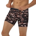 thumbnail image 1 of Men's Boxer Briefs, Coffee Bean Soft and Breathable Mens Underwear Boxer Briefs With Widen Waist, 1 of 5