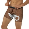 thumbnail image 1 of Men's Boxer Briefs, Coffee Cafe Cup Soft and Breathable Mens Underwear Boxer Briefs With Widen Waist, 1 of 5