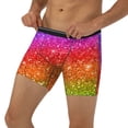 thumbnail image 1 of Men's Boxer Briefs, Colorful Glitter Soft and Breathable Mens Underwear Boxer Briefs With Widen Waist, 1 of 5