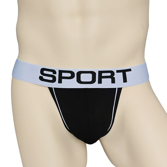 Men's Boxer Briefs Compression Briefs 2x Underwear Men's Underwear Mens Sports Wading Male Lingerie Men Comfort Band Men Brief Back Door under Pant Triangle Black L