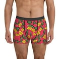 thumbnail image 1 of Men's Boxer Briefs, Cucumber flower ratta Soft Comfy Mens Underwear Boxer Briefs Breathable With Widen Waist, 1 of 7