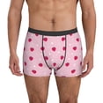 thumbnail image 1 of Men's Boxer Briefs, Cute Strawberry Ice Cream Lover Soft Comfy Mens Underwear Boxer Briefs Breathable With Widen Waist, 1 of 7