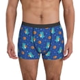 thumbnail image 1 of Men's Boxer Briefs, Dinosaur basketball Soft Comfy Mens Underwear Boxer Briefs Breathable With Widen Waist, 1 of 7