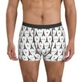 thumbnail image 1 of Men's Boxer Briefs, Eiffel Tower eye heart Soft Comfy Mens Underwear Boxer Briefs Breathable With Widen Waist, 1 of 7