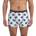 thumbnail image 1 of Men's Boxer Briefs, Fat boston terrier dog funny Soft Comfy Mens Underwear Boxer Briefs Breathable With Widen Waist, 1 of 7