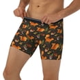 thumbnail image 1 of Men's Boxer Briefs, Festive Squirrels Dark Forest Soft and Breathable Mens Underwear Boxer Briefs With Widen Waist, 1 of 5