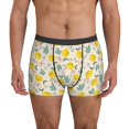 thumbnail image 1 of Men's Boxer Briefs, Flowers and Butterflies A Soft Comfy Mens Underwear Boxer Briefs Breathable With Widen Waist, 1 of 7
