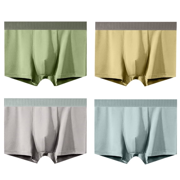 Men's Boxer Briefs G Station Underwear Men Briefs Mens Full Cut Underwear Undies for Men for Groomsmen Brief Sports Mens under Wear V Shape Yellow 2XL
