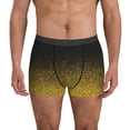 thumbnail image 1 of Men's Boxer Briefs, Gold Glitter Gradient Soft Comfy Mens Underwear Boxer Briefs Breathable With Widen Waist, 1 of 7