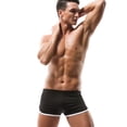 thumbnail image 1 of Men's Boxer Briefs Groomsmen Underwear Men Fashion Briefs My Package Men's Underwear Large Wading Cellblock Men Bulk Comfortable Mens Separating Black XL, 1 of 5