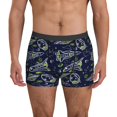 thumbnail image 1 of Men's Boxer Briefs, Hand Drawn Rockets Soft Comfy Mens Underwear Boxer Briefs Breathable With Widen Waist, 1 of 7