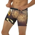 thumbnail image 1 of Men's Boxer Briefs, Happy New Year Soft and Breathable Mens Underwear Boxer Briefs With Widen Waist, 1 of 5