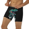 thumbnail image 1 of Men's Boxer Briefs, Hungry dinosaurs Soft and Breathable Mens Underwear Boxer Briefs With Widen Waist, 1 of 5