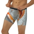 thumbnail image 1 of Men's Boxer Briefs, Koi Fish Water Soft and Breathable Mens Underwear Boxer Briefs With Widen Waist, 1 of 5