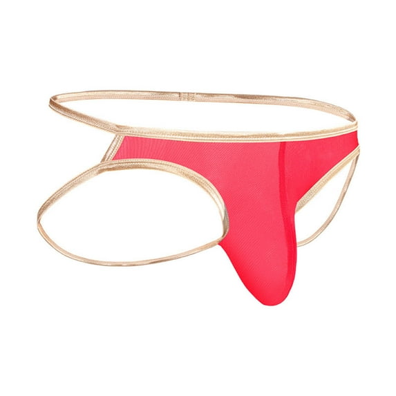 Men's Boxer Briefs Large Briefs Hairy Underwear Men Underwear Designer Men Panties Cool for Bulk Brief Mens Shorts I Heart Men's Ice Silk Double Buttons Red L