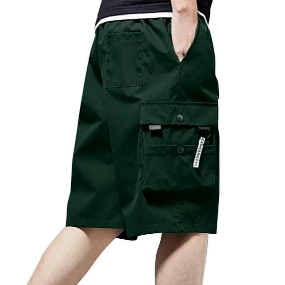 Men's Boxer Briefs Little I More Shorts Summer Outfit Workout Shorts Pocket Weight Men Athletic Men's Athletic with Pockets Running with Pockets Men Tennis Attire Green 5XL