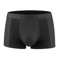 thumbnail image 1 of Men's Boxer Briefs Men Briefs Size Medium Mens Underwear Packs Brief for Men Full Cut Underwear Mens Long Belle Men's Brief Thin Male under Wear Black XL, 1 of 2
