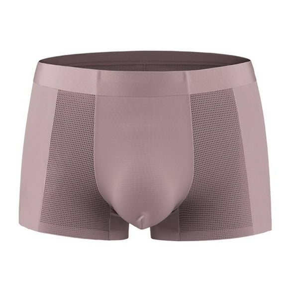 Men's Boxer Briefs Men Briefs Size Medium Mens Underwear Packs Brief for Men Full Cut Underwear Mens Long Belle Men's Brief Thin Male under Wear Pink 2XL