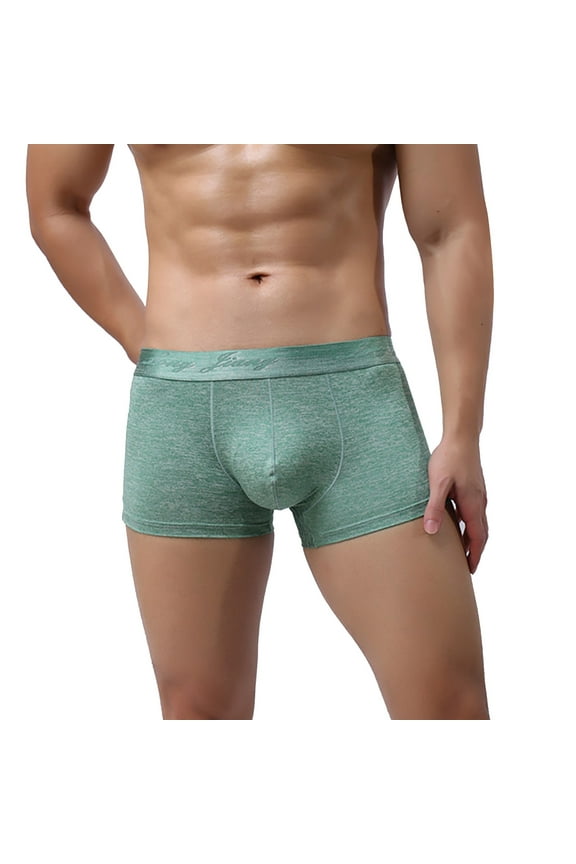 Men's Boxer Briefs Men Cool Comfort Underwear Men Emf Blocking Underwear Belle Supportive Mens Briefs per Proof Undies Stretch Cellblock Big Mens No Sweat Green M