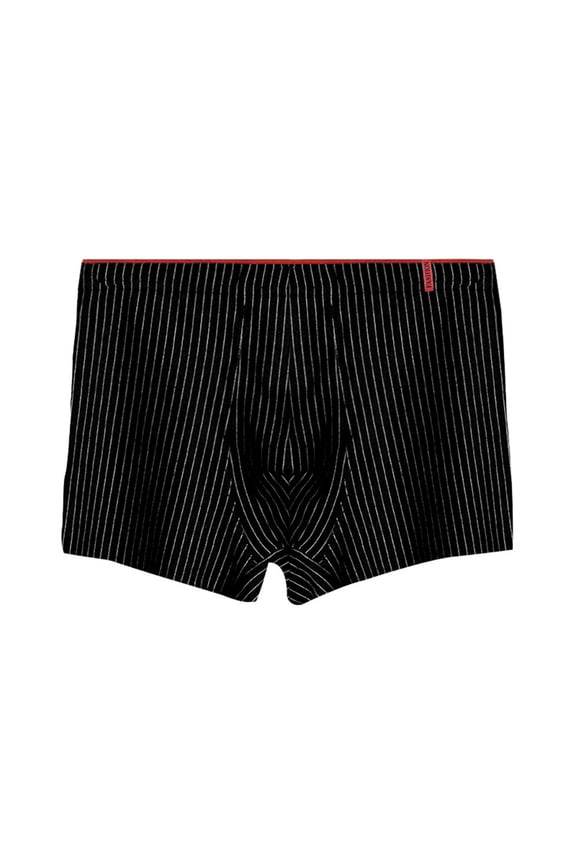 Men's Boxer Briefs Men Long Leg Underwear Guys Briefs Men Boyfriend Who Underwear Tall Men's Brief Mens with Pouch Stud Comfort Soft for High Waist Black 4XL