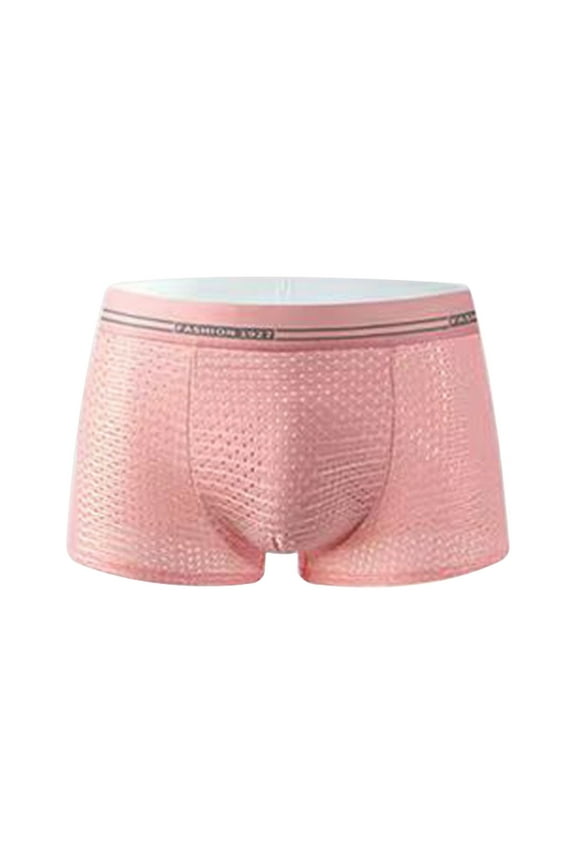 Men's Boxer Briefs Men Long S for Men y Son Y Fit Underwear Underwear No Ride up Mens Briefs 2 Color Boxes Mens Big And Tall for Designer Mesh C 3XL