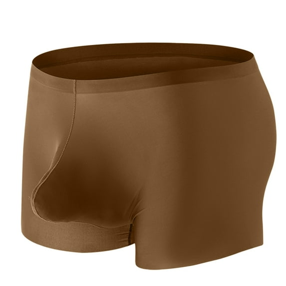 Men's Boxer Briefs Mens Brief Pack Men Briefs Mens Small Men New Chick Underwear for Medium Brief Underwear Sexy Deliver Tomorrow Designer Flat Slim Breathable Brown XL