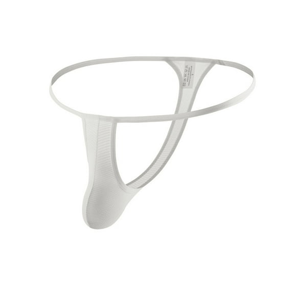 Men's Boxer Briefs Mens Briefs with Pouch Men under Pants Natural Light Underwear for Men Natural Feelings Mens Underwear Sports Compression Steel Brief No Ride Spanks White L