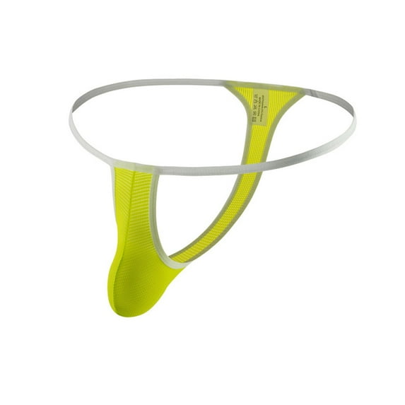 Men's Boxer Briefs Mens Briefs with Pouch Men under Pants Natural Light Underwear for Men Natural Feelings Mens Underwear Sports Compression Steel Brief No Ride Spanks Yellow L