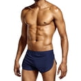 thumbnail image 1 of Men's Boxer Briefs Mens C Ring Briefs All Mens Underwear Underwear Guys Men No Ride Chain Men Stretchy Sexy Medium Men's Sexy Dark Blue XL, 1 of 3