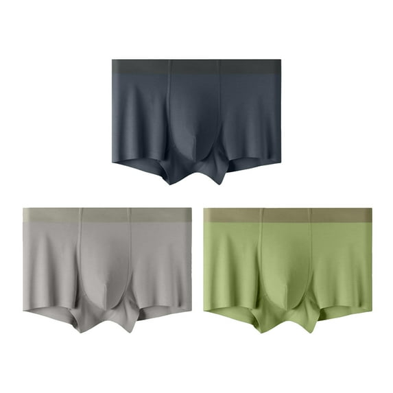 Men's Boxer Briefs Mens Medium Underwear No Ride Briefs for Men Comfort Pouch Underwear Mens Underpants Who Undies Matching Men with Pouch Cellblock Marine Panties Black 4XL