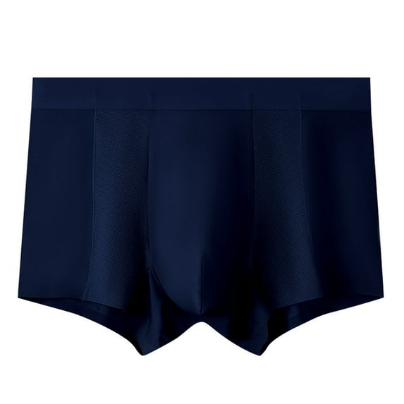 Men's Boxer Briefs Mens Men Brief Trunk Brief Mp Underwear past Purchases Men Briefs Mens C Ring Underwear for Small Passport Loose Fitting Blue 3XL