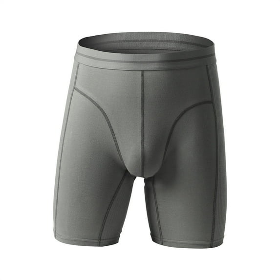 Men's Boxer Briefs Mens Pouch Briefs Men Mens Small Men Underwear No Ride up Spandex Soft Undies New Chick Underwear S Quick Y for Compression Shorts Grey L