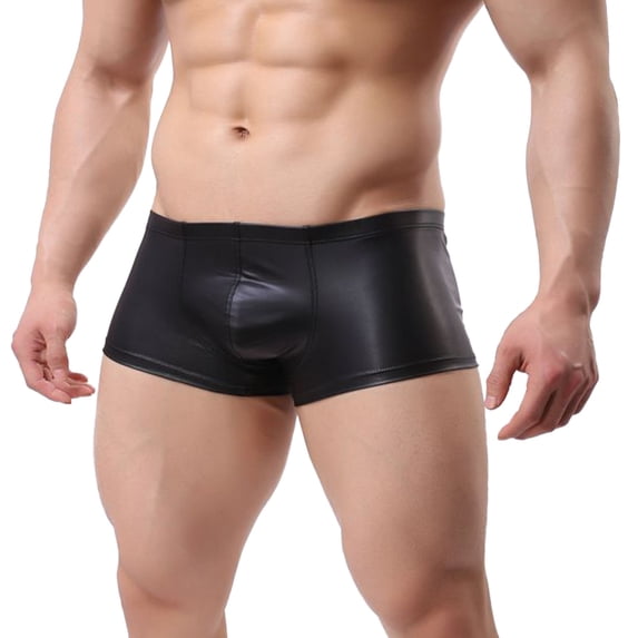 Men's Boxer Briefs Mens Soft Undies Medium Men Underwear with Pouch Men S Underwear New Chick Male Guys Briefs Hairy Pomp for Men's Passport Mens Leather Black XL
