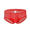 thumbnail image 1 of Men's Boxer Briefs Mens Soft Undies Underwear Mens Brief Pack Men Small Briefs 2un Underwear Men Natural Light for Boxes 10 Long Men's Strap Red M, 1 of 2