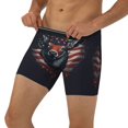 thumbnail image 1 of Men's Boxer Briefs, Modern USA Deer Head Soft and Breathable Mens Underwear Boxer Briefs With Widen Waist, 1 of 5
